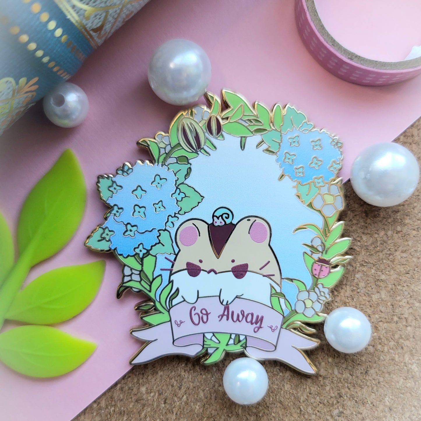 Go Away DoodleBug Pin
