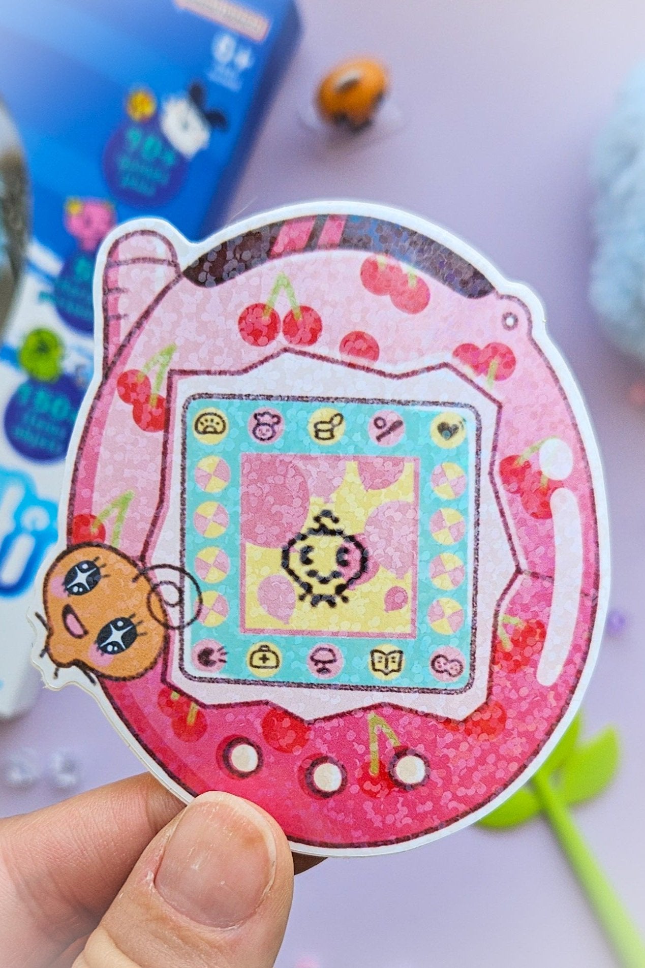 Sparkly Tamagotchi Stickers