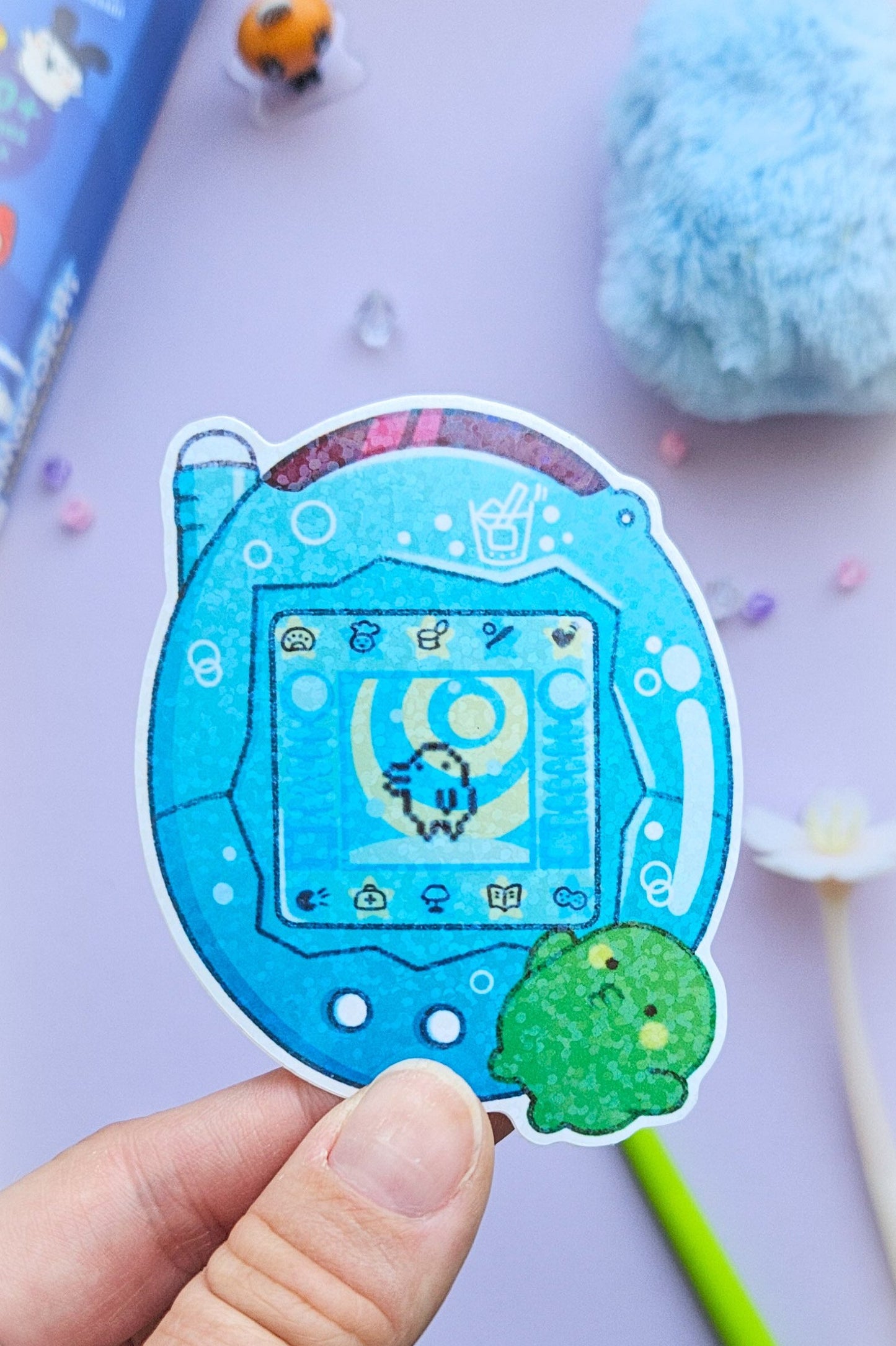 Sparkly Tamagotchi Stickers