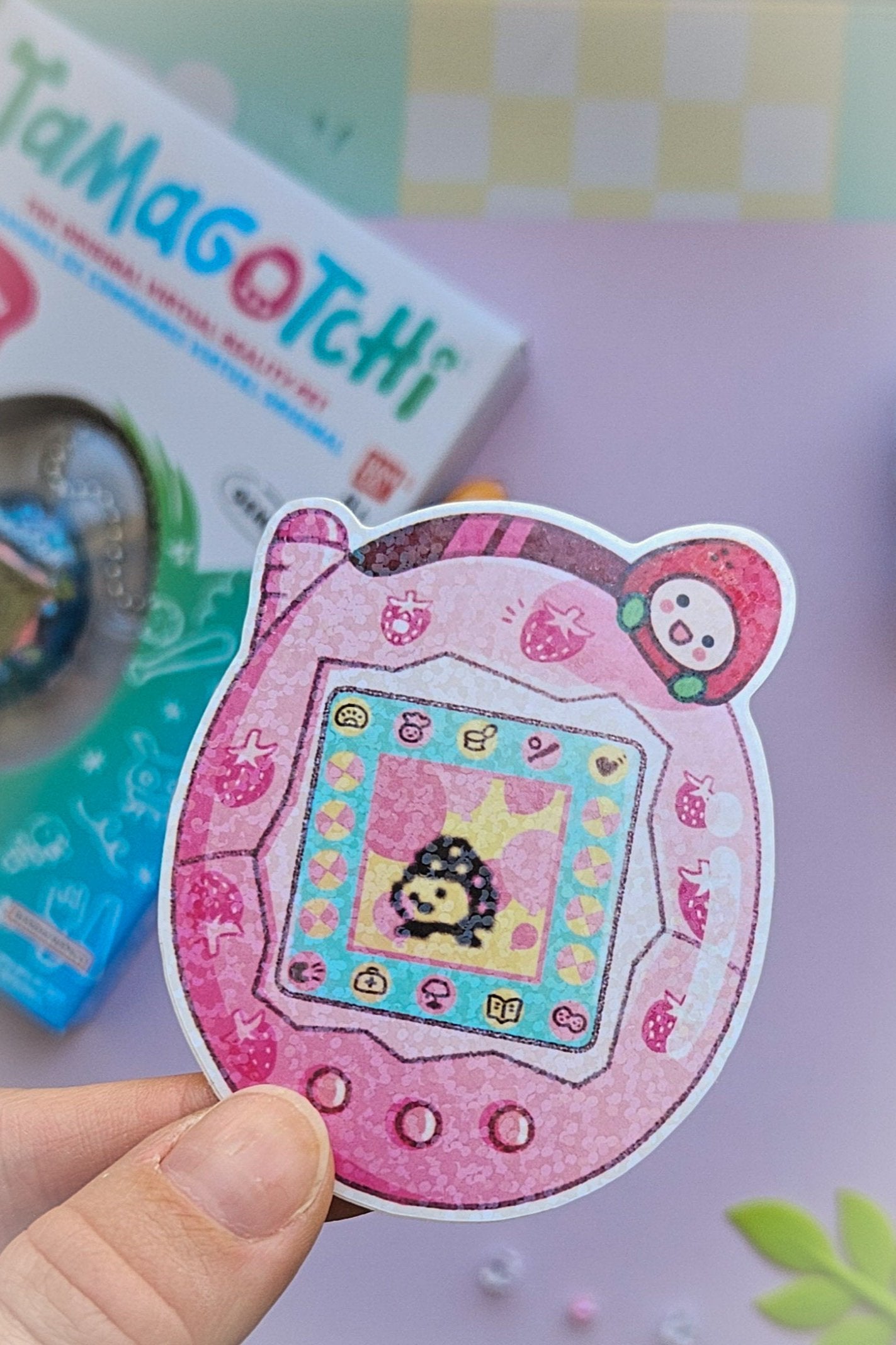 Sparkly Tamagotchi Stickers