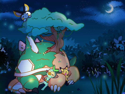 Sleepy Torterra Print